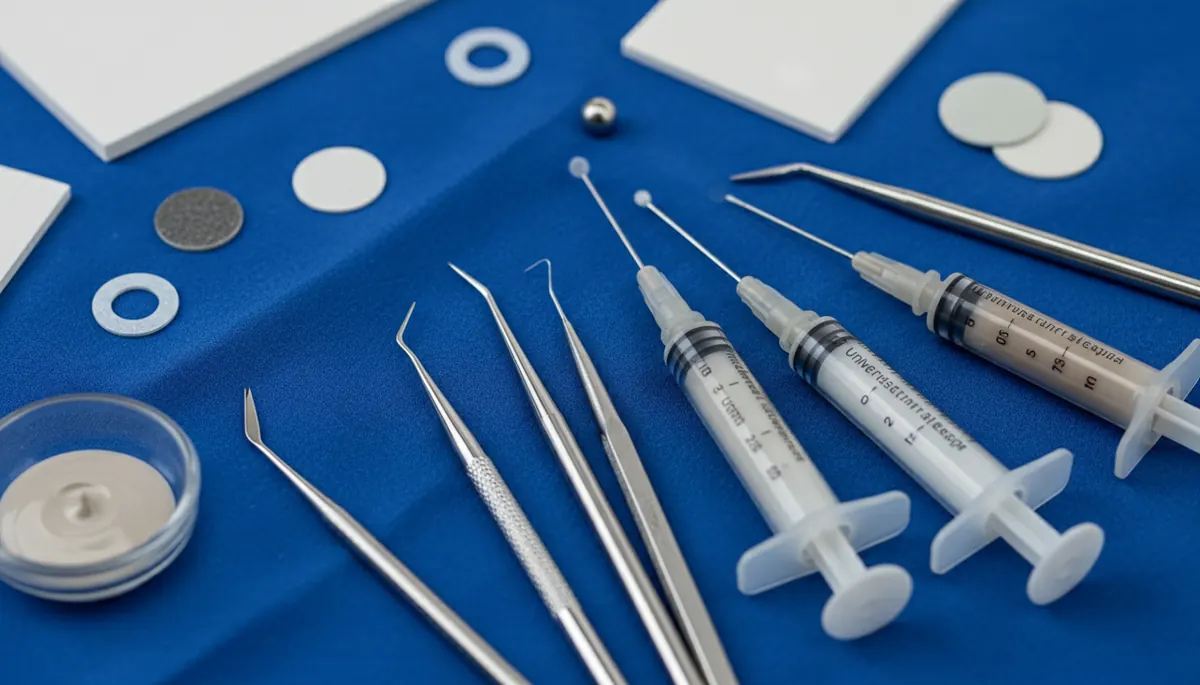 Detaliu clinic relevant pentru bont protetic la cabinet stomatologic