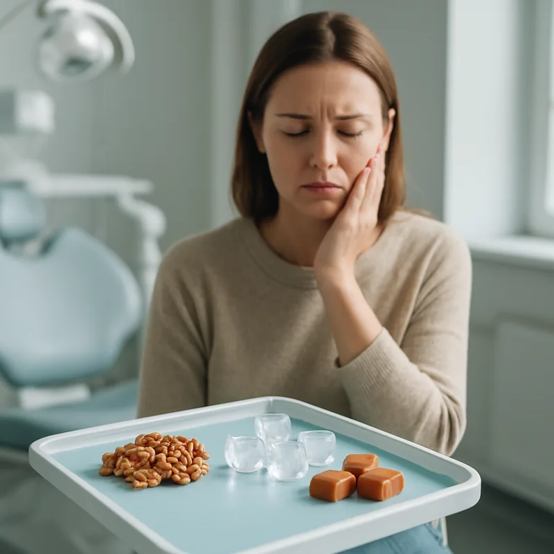 Alimente tari și lipicioase de evitat în primele zile după o plombă dentară, nuci, gheață și caramele