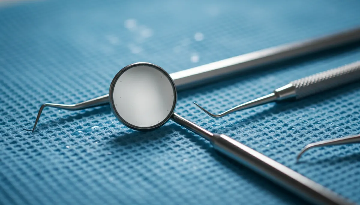 Detaliu clinic relevant pentru dintii omului la cabinet stomatologic