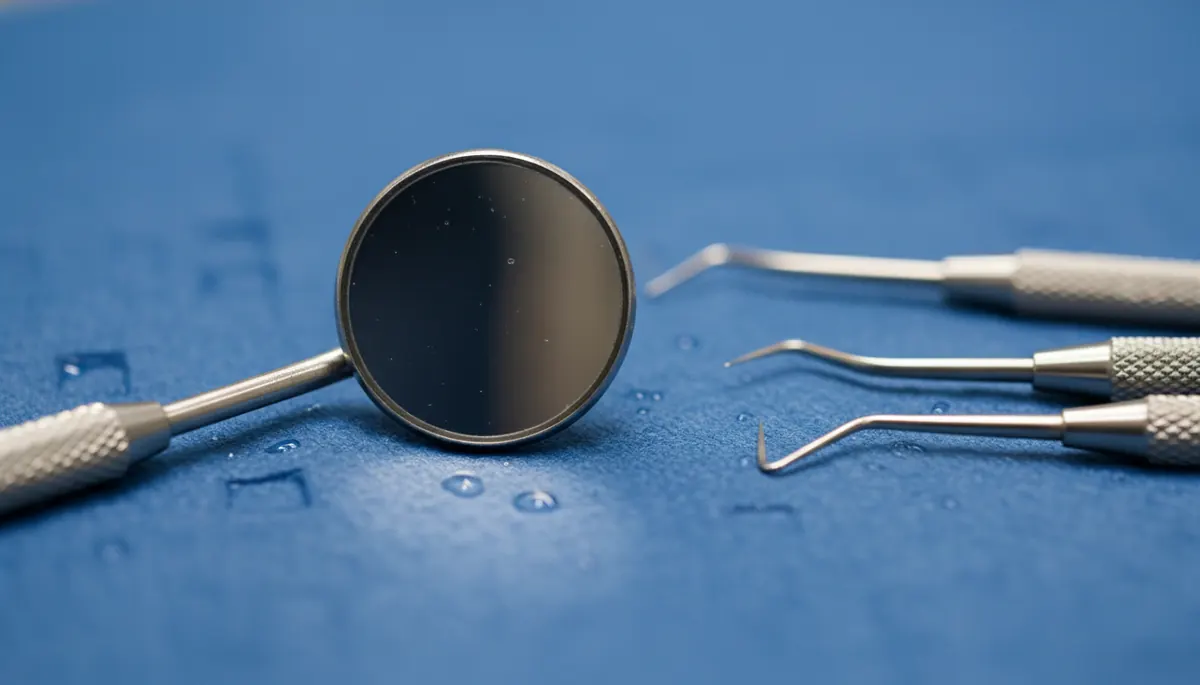 Detaliu clinic relevant pentru dintii umani la cabinet stomatologic