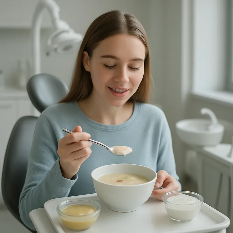 Alimente moi pentru primele zile cu aparat dentar: supă, piure și iaurt