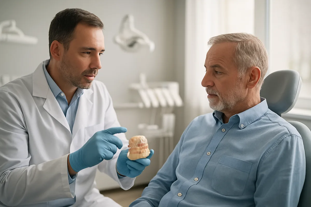 Consult de chirurgie orală înainte de extracție la un pacient cu tratament anticoagulant