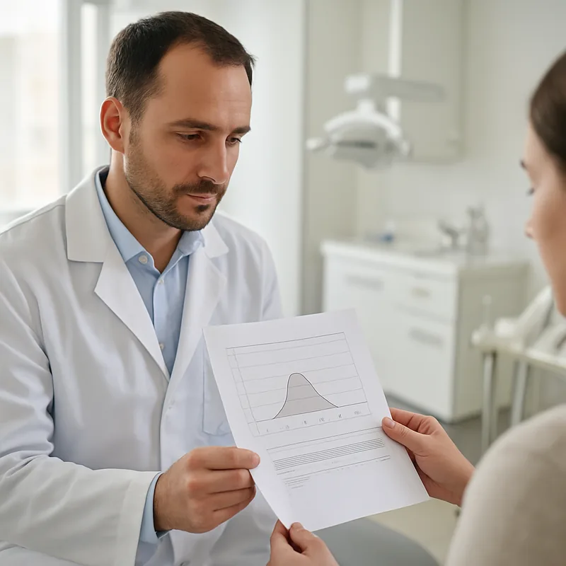 Buletin de analize cu valoarea hemoglobinei glicozilate HbA1c folosit înainte de implantul dentar la pacientul cu diabet