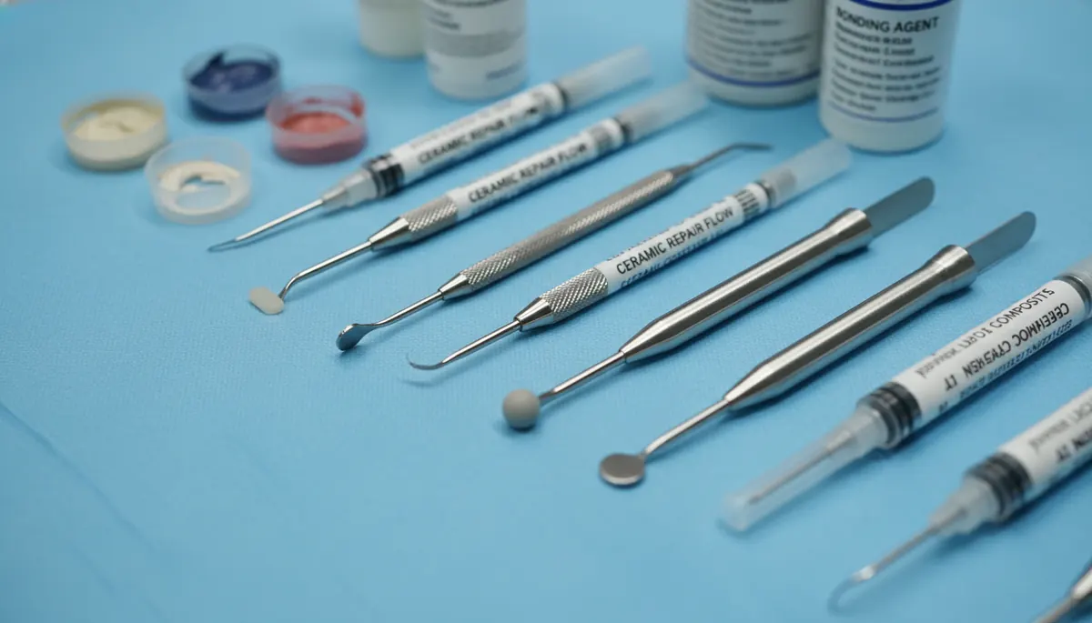Detaliu clinic relevant pentru paleta culori dinti zirconiu la cabinet stomatologic