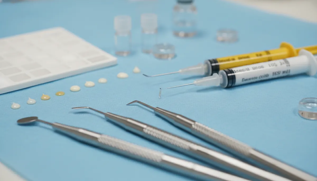 Detaliu clinic relevant pentru proteza cu capse poze la cabinet stomatologic