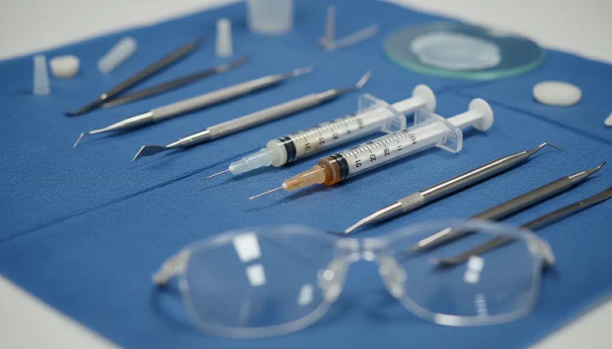 Detaliu clinic relevant pentru proteza mobila la cabinet stomatologic