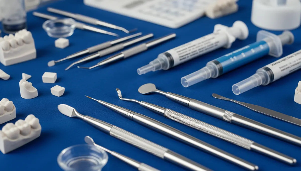 Detaliu clinic relevant pentru proteze acrilice la cabinet stomatologic